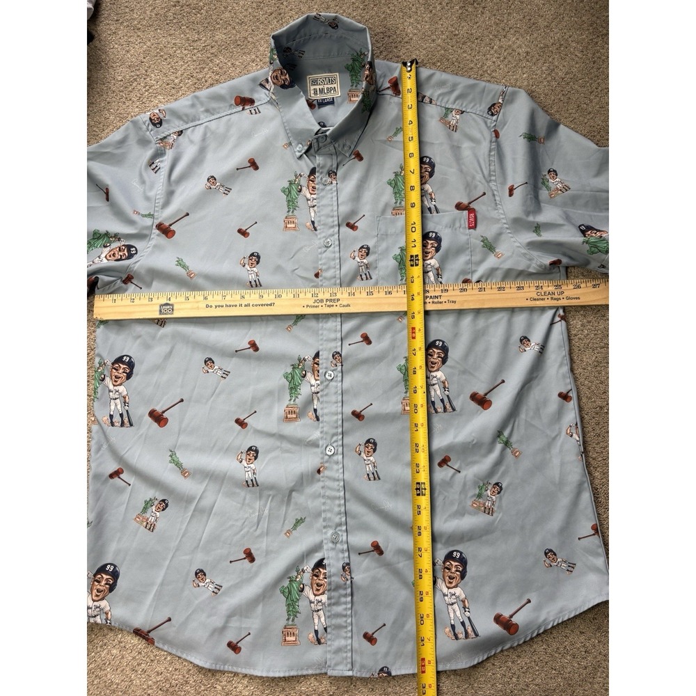 RSVLTS x MLBPA Aaron Judge "Liberty"  Mens 2XL XXL Short Sleeve Button Down - Picture 5 of 9